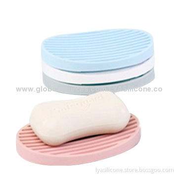 Soap holder made of eco-friendly soft silicone, frop-resistance, help to get rid of water fast